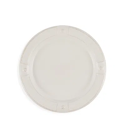 JULISKA BERRY & THREAD FRENCH PANEL DESSERT/SALAD PLATE - WHITEWASH