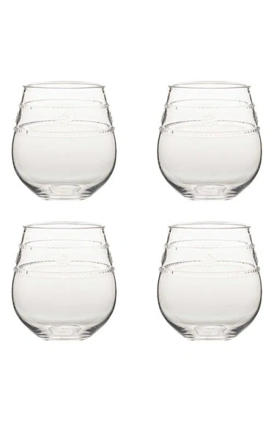 JULISKA JULISKA ISABELLA SET OF 4 ACRYLIC STEMLESS WINE GLASSES