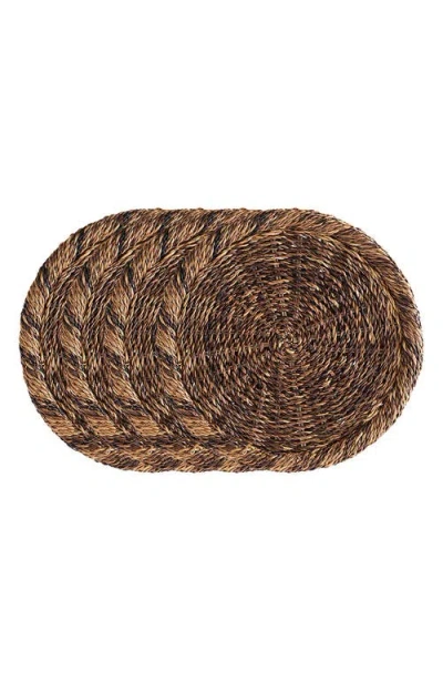 JULISKA JULISKA RUSTIC ROPE CHARGERS SET OF 4
