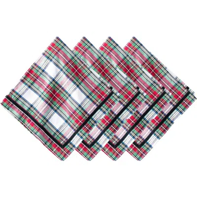 JULISKA JULISKA STEWART TARTAN SET OF 4 NAPKINS
