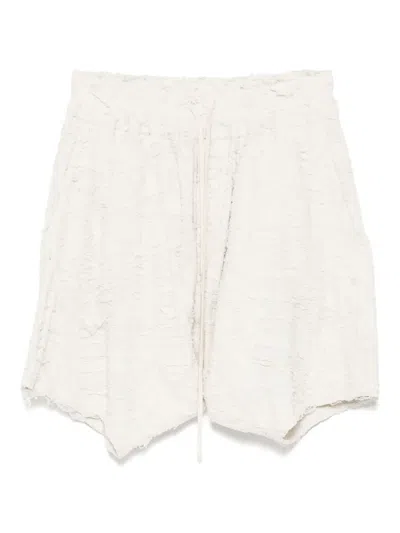 JULIUS DROP CROTCH FIBROIN SHORTS