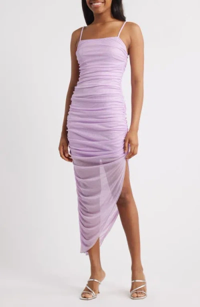 JUMP APPAREL JUMP APPAREL GLITTER MATTE RUCHED JERSEY DRESS