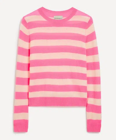 JUMPER 1234 JUMPER 1234 WOMEN'S CASHMERE STRIPE CREW JUMPER