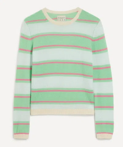 JUMPER 1234 JUMPER 1234 WOMEN'S DECKCHAIR STRIPE CASHMERE CREWNECK JUMPER