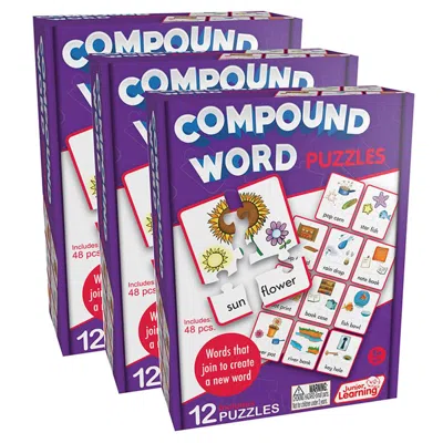 JUNIOR LEARNING COMPOUND PUZZLES, PACK OF 3