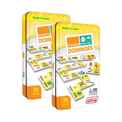 JUNIOR LEARNING HOMOPHONE DOMINOES MATCHING GAME - PACK OF 2