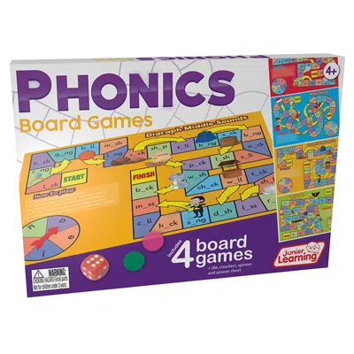 JUNIOR LEARNING PHONICS BOARD GAMES