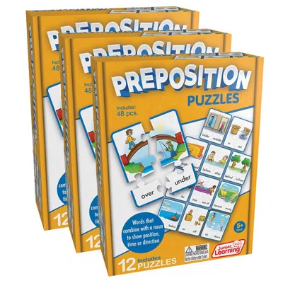 JUNIOR LEARNING PREPOSITION PUZZLES, PACK OF 3