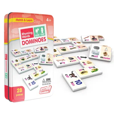 JUNIOR LEARNING RHYMING WORDS DOMINOES - 2 EACH