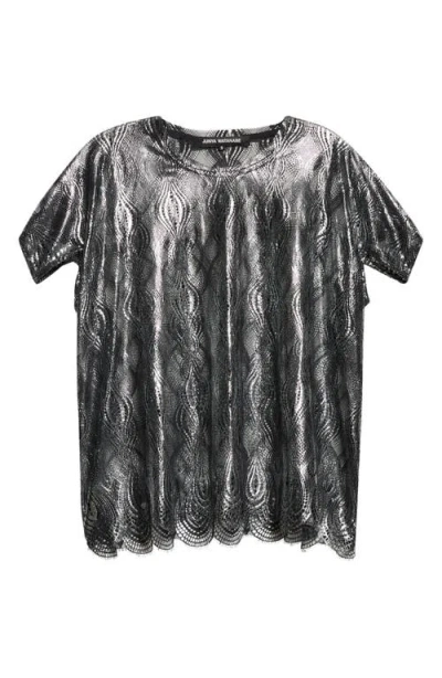 JUNYA WATANABE JUNYA WATANABE FOILED LACE TOP