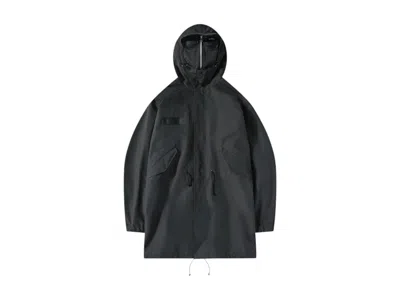 JUNYA WATANABE MEN'S JUNYA WATANABE X C.P. COMPANY NYLON CANVAS PARKA IN JACKET BLACK