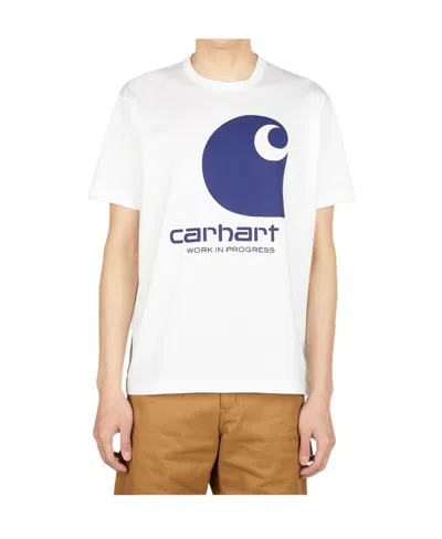 JUNYA WATANABE JUNYA WATANABE X CARHARTT PRINTED T-SHIRT WITH ROUND NECK