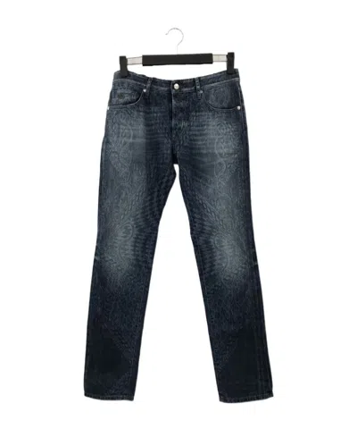 JUST CAVALLI FADED DETAILS DENIM TROUSERS