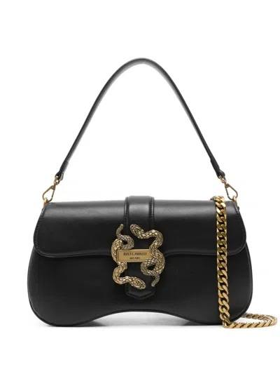 JUST CAVALLI LEATHER SHOULDER BAG