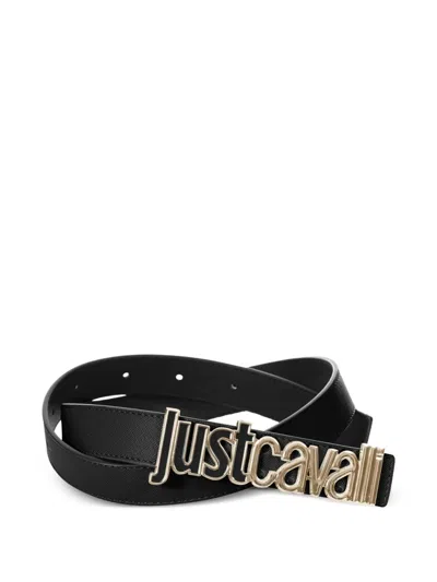 JUST CAVALLI LOGO-BUCKLE BELT