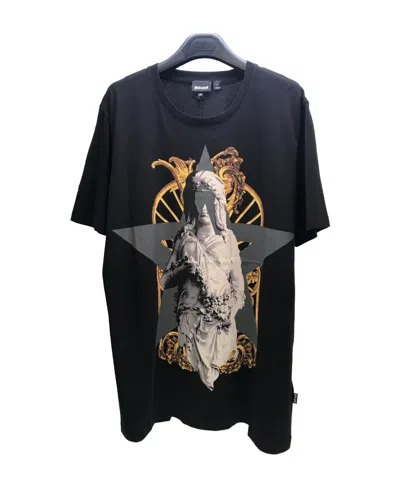 JUST CAVALLI LOGO T-SHIRT WITH ROUND NECK