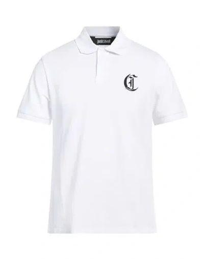 JUST CAVALLI JUST CAVALLI MAN POLO SHIRT WHITE SIZE 3XL COTTON