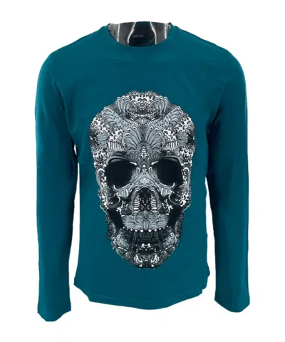 JUST CAVALLI PATTERN PRINTED LONG-SLEEVED T-SHIRT