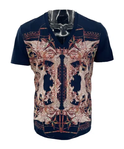 JUST CAVALLI PATTERN PRINTED SHORT-SLEEVED T-SHIRT