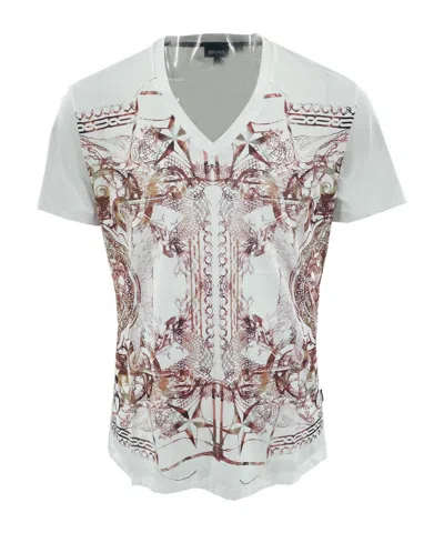 JUST CAVALLI PATTERN PRINTED SHORT-SLEEVED T-SHIRT