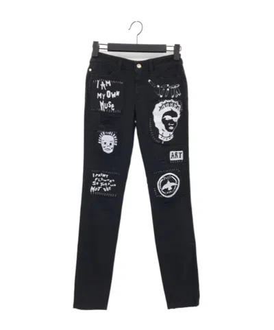 JUST CAVALLI PRINTED DENIM PANTS