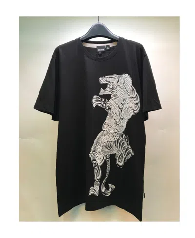 JUST CAVALLI PRINTED ROUND-NECKED T-SHIRT