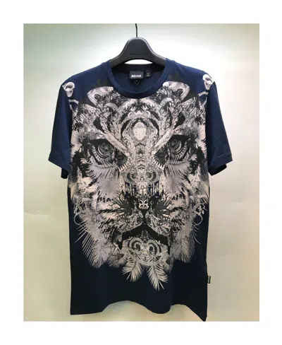 JUST CAVALLI PRINTED ROUND-NECKED T-SHIRT