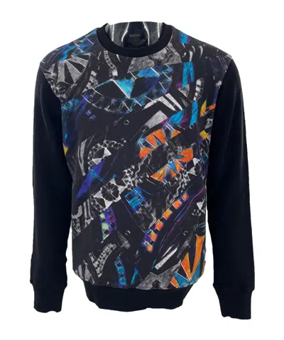 JUST CAVALLI ROUND-COLLAR LONG-SLEEVE HOODIE