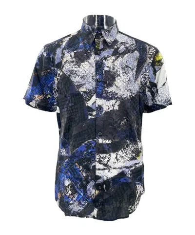 JUST CAVALLI SINGLE-BREASTED SHORT-SLEEVED SHIRT