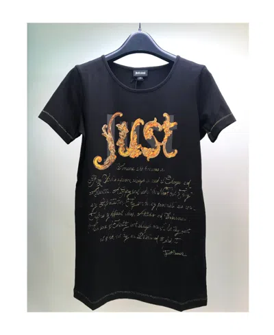 JUST CAVALLI T-SHIRT WITH ROUND NECK AND SHORT SLEEVES