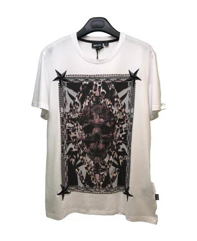 JUST CAVALLI T-SHIRT WITH ROUND NECK AND SHORT SLEEVES