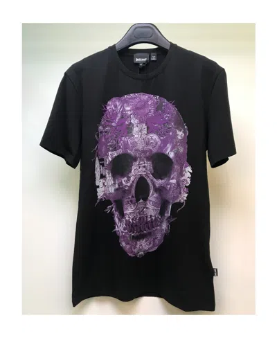 JUST CAVALLI T-SHIRT WITH ROUND NECK AND SHORT SLEEVES