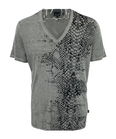 JUST CAVALLI V-NECK SHORT-SLEEVED T-SHIRT