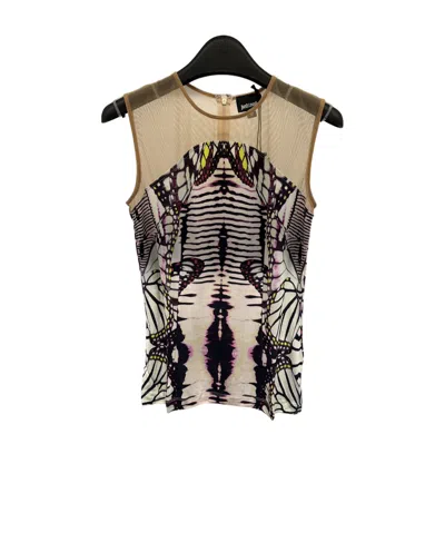 JUST CAVALLI ZIPPERED SLEEVELESS VEST