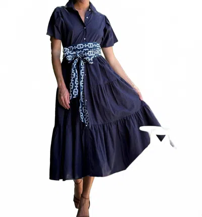JUST DARVINY MARY POPPINS DRESS IN NAVY