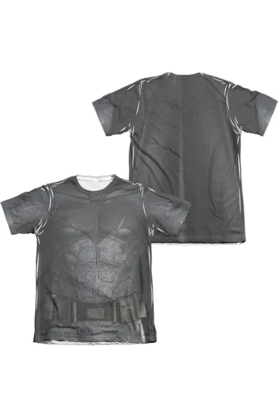 JUSTICE LEAGUE MOVIE BATMAN UNIFORM (FRONT/BACK PRINT) ADULT POLY/COTTON SHORT SLEEVE TEE / T-SHIRT