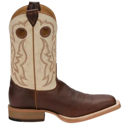 JUSTIN BOOTS JUSTIN BOOTS CADDO SQUARE TOE COWBOY MENS BROWN DRESS BOOTS BR776