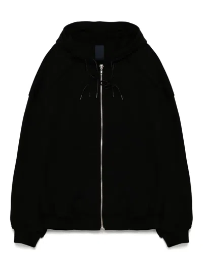 JUUNJ LAYERED ZIP-UP HOODIE