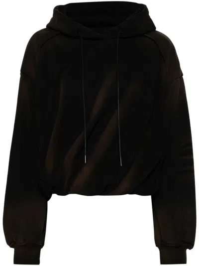 JUUNJ WAIST SHIRRING HOODIE