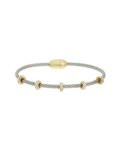 JUVELL JUVELL 18K PLATED CZ BANGLE BRACELET