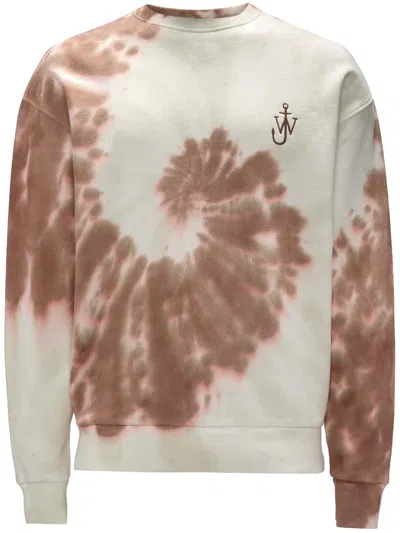 JW ANDERSON ANCHOR-LOGO TIE-DYE SWEATSHIRT