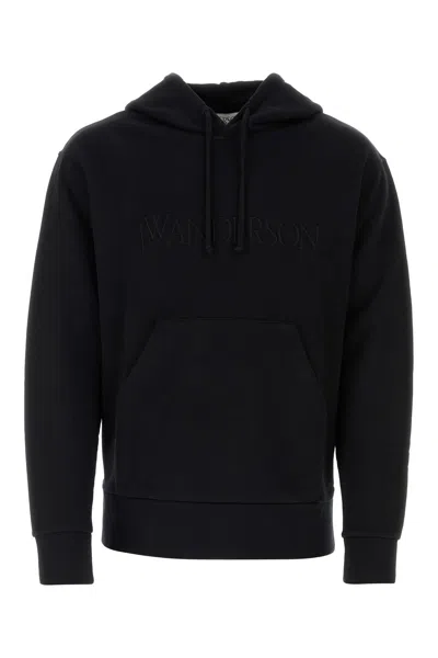 JW ANDERSON BLACK COTTON SWEATSHIRT