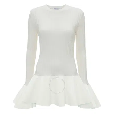 JW ANDERSON JW ANDERSON CONTRAST WOVEN HEM KNIT TOP