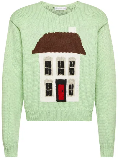 JW ANDERSON HOUSE-INTARSIA SWEATER