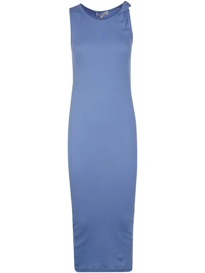 JW ANDERSON J. W.ANDERSON ANCHOR EMBROIDERY TWISTED STRAP DRESS BY J. W.ANDERSON
