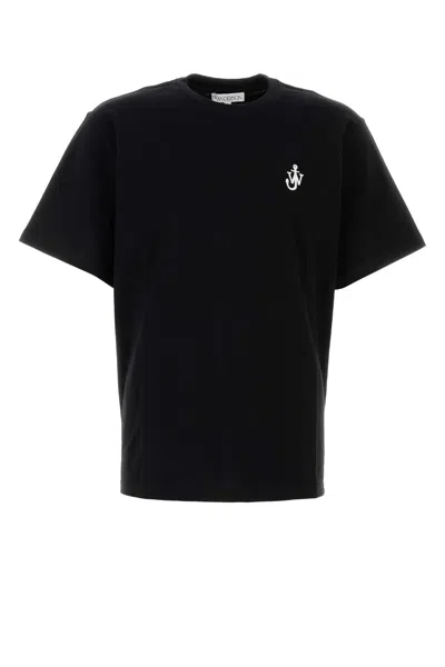 JW ANDERSON JW ANDERSON BLACK COTTON T SHIRT