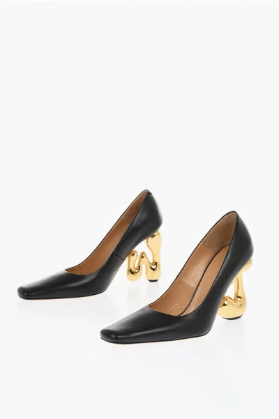JW ANDERSON Leather LETTER Pumps With Statement Heel 10 cm