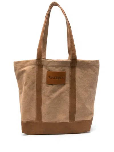 JW ANDERSON LOGO-APPLIQUÉ TOTE BAG