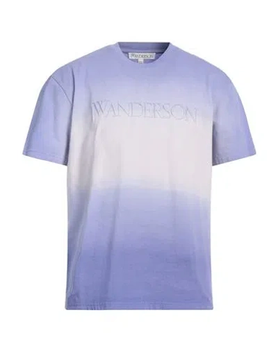 JW ANDERSON JW ANDERSON MAN T-SHIRT LILAC SIZE L ORGANIC COTTON