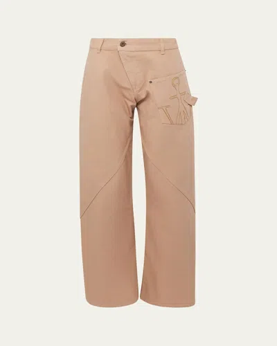 JW ANDERSON MEN'S CROSSOVER-FLY WORK PANTS